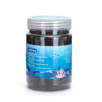 Czarny piasek od 0.2 do 0.5mm 400 gram naturalnego piasku do akwarium