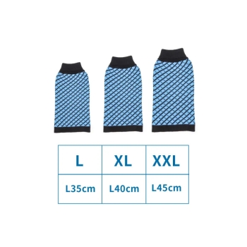 Sweter z golfem w paski i w kratę w brytyjskim stylu Rozmiar: L/XL/XXL