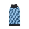 Sweter z golfem w paski i w kratę w brytyjskim stylu Rozmiar: L/XL/XXL
