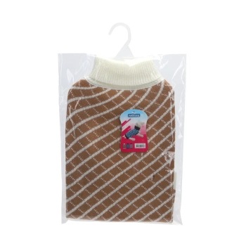 Sweter z golfem w paski i w kratę w brytyjskim stylu Rozmiar: L/XL/XXL