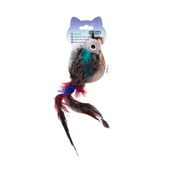 Pluszowa zabawka myszka z dźwiękiem dla kota