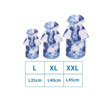 Bluza z kapturem w technice tie-dye Rozmiar: L/XL/XXL