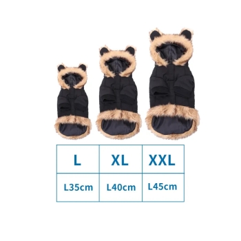 Kurtka z kapturem z klapami Rozmiar: L/XL/XXL