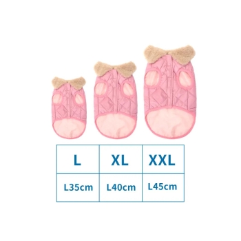 Pikowany płaszcz z klapami Rozmiar: L/XL/XXL