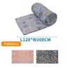 Koc flanelowy z nadrukiem 120x100