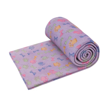 Koc flanelowy z nadrukiem 120x100