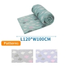 Koc flanelowy z nadrukiem 120x100