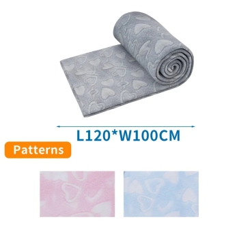 Koc flanelowy z nadrukiem 120x100