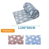 Koc flanelowy z nadrukiem 100x80