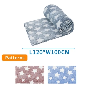 Koc flanelowy z nadrukiem 129x100