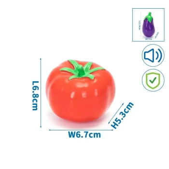 Winylowa,piszcząca zabawka w kształcie warzywa