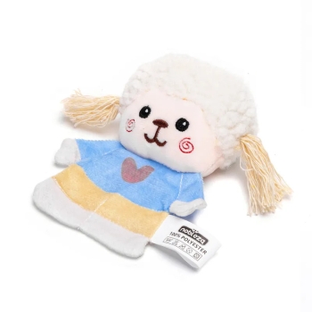 Szeleszcząca zabawka z kocimiętką pluszowa owca