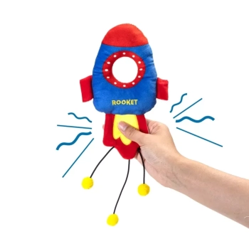 Szeleszcząca zabawka z kocimiętką pluszowa rakieta