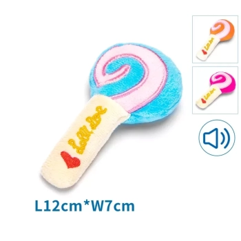 Pluszowa dźwiękowa zabawka dla psa - lizak