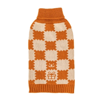 Sweter z golfem z nadrukiem w kształcie ciasteczek dla zwierząt trzy rozmiary