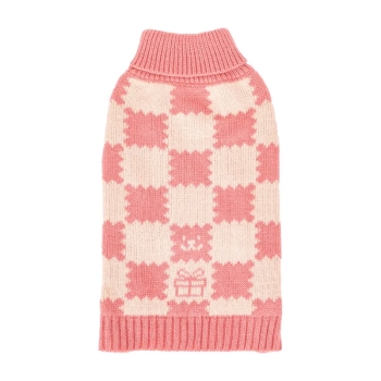 Sweter z golfem z nadrukiem w kształcie ciasteczek dla zwierząt trzy rozmiary