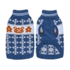 Sweter z golfem z haftowanym misiem Czarny/Zielony/Niebieski L/XL/XXL