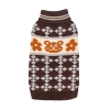 Sweter z golfem z haftowanym misiem Czarny/Zielony/Niebieski L/XL/XXL