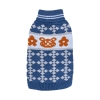 Sweter z golfem z haftowanym misiem Czarny/Zielony/Niebieski L/XL/XXL