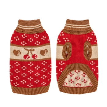 Sweter z golfem z serii owoce dla zwierząt Rozmiar: XS/S/M