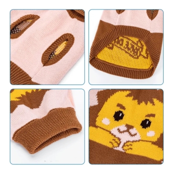 Sweter z golfem dla zwierząt Zielony/Brązowy/Niebieski L/XL/XXL