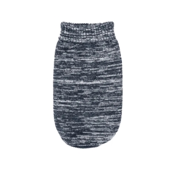 Sweter z golfem w paski dla zwierząt Granatowy/Czarny/Czerwony