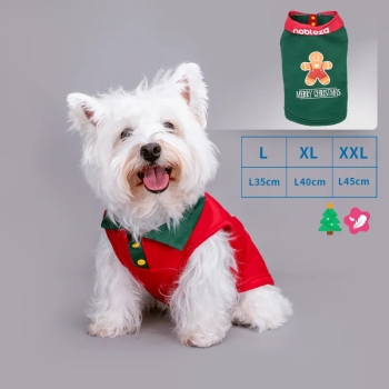 Świąteczna koszulka tenisowa dla zwierząt L-35CM/XL-40CM/XXL-45CM