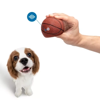 Zabawkowa piłka do koszykówki średnica 7,5 cm dla psa
