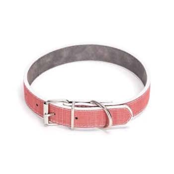 Obroża dla psa z jednolitej sztucznej skóry z PU rozm.M