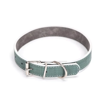 Obroża dla psa z jednolitej sztucznej skóry z PU rozm.M