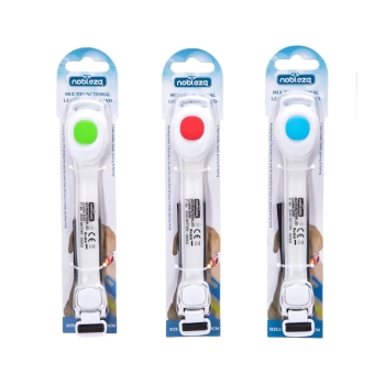 Świecąca Obroża LED dla zwierząt Wymiary: L18.4*W3.7*H1.3cm