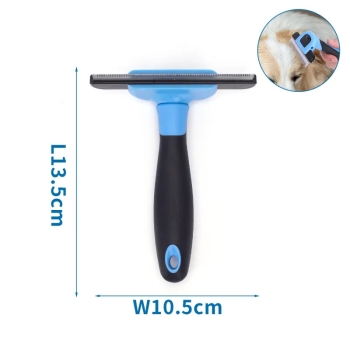 Golarka dla zwierząt stalowy grzebień usuwa luźną sierść 13.5*10.5cm