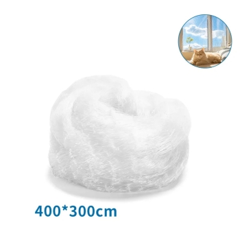 Siatka ochronna okienna balkonowa dla kota rozmiar 3x4m z nylonu