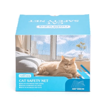 Siatka ochronna okienna balkonowa dla kota rozmiar 3x4m z nylonu