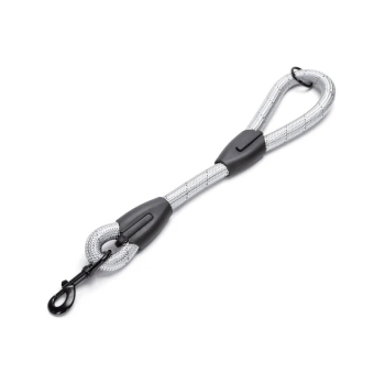 Odblaskowa krótka smycz z okrągłej liny rozmiar S 45cm