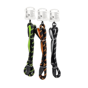 Odblaskowa smycz z okrągłej linki 150cm