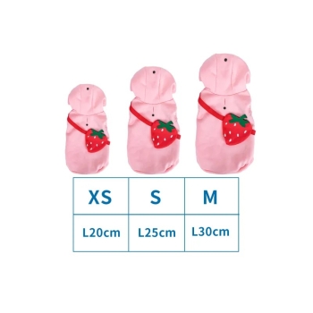 Bluza z kapturem dla zwierząt z torbą na ramię Rozmiar: XS/S/M
