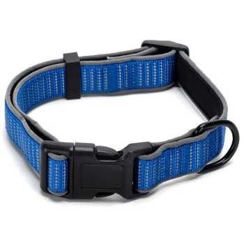 Odblaskowa obroża dla psa rozmiar S 2.5*36-51cm z klamrą