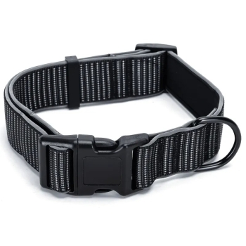 Odblaskowa obroża dla psa rozmiar M 2.5*46-66cm z klamrą