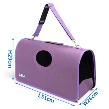 Torba L transportowa dla psa lub kota 51x26x29cm z okienkiem na ramię