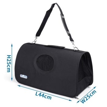 Torba M transportowa dla psa lub kota 44x25x25cm z okienkiem na ramię