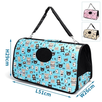 Torba L transportowa dla psa lub kota 51x26x29cm z okienkiem na ramię
