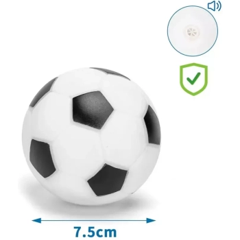Piłka nożna Φ7.5mm zabawka dla psa miękka i odporna na gryzienie