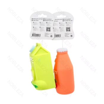Butelka soku piszcząca winylowa zabawka z serii Jedzenie dla psa
