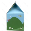 Kartonowy drapak w formie domku do zabawy drapania i spania 30x30x52cm