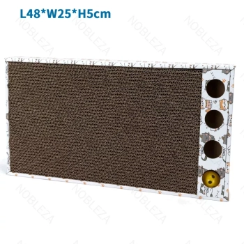 Drapak dla kota tekturowy leżący z kocimiętką i piłeczką 48*25*5cm