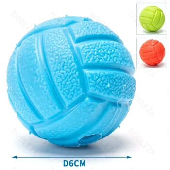 Mini piłka siatkowa 6cm dla psa zabawka gryzak dla psa z dźwiękiem
