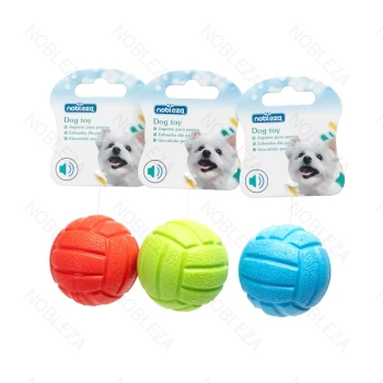 Mini piłka siatkowa 6cm dla psa zabawka gryzak dla psa z dźwiękiem