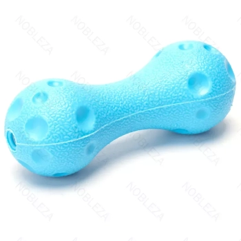 Sztanga dla psa z TPR zabawka gryzak dla psa z dźwiękiem 13.5x5x5cm