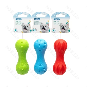 Sztanga dla psa z TPR zabawka gryzak dla psa z dźwiękiem 13.5x5x5cm